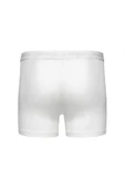 Weweus Beyaz Erkek Süper İnce Doğal Bambu Lüks Uzun Boxer 1014 thumbnail 2