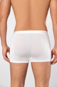 Weweus Beyaz Micro Modal Premium Erkek Boxer 1418 - 4