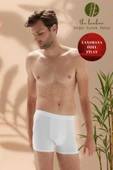 ERDEM İÇ GİYİM Weweus Beyaz Erkek Süper Ince Doğal Bambu Lüks Boxer 1012 thumbnail 1