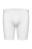 Weweus Beyaz Erkek Süper İnce Doğal Bambu Lüks Uzun Boxer 1014 thumbnail 1