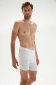 ERDEM İÇ GİYİM Weweus Beyaz Erkek Süper Ince Doğal Bambu Lüks Uzun Boxer 1013 thumbnail 5