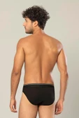 ERDEM İÇ GİYİM Erdem Siyah Pamuk Elastan Slip 1340 - 3