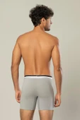 ERDEM İÇ GİYİM Erdem Gri Pamuk Elastan Uzun Boxer 1415 - 3