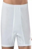 Erdem 1350 Erkek Beyaz 6'lı %100 Pamuk Paçalı Boxer - 2