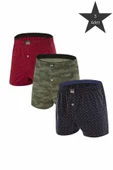 ERDEM İÇ GİYİM Erdem Karışık 3'lü Desenli Penye Boxer 1400DSN03 - 1