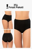 Weweus 3'lü Siyah Micro Modal Premium Kadın Külot 72653 thumbnail 1