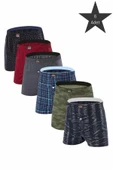 ERDEM İÇ GİYİM Erdem Karışık 6'lı Desenli Penye Boxer 1400DSN06 thumbnail 1