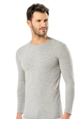 ERDEM İÇ GİYİM Erdem Gri Slim Fit Uzun Kol T-shirt 1123 - 2