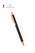 Weweus Siyah Pul Desen Tasarım Lüks Tükenmez Kalem thumbnail 4