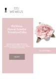 Weweus Kadın Hawai Stili Toz Pembe Çiçek Premium Toka - 3