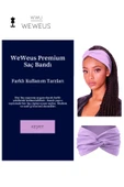 Weweus Düz Lila Premium Kadın Saç Bandı - 2