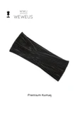 Weweus Parlak Siyah Renk Premium Kadın Saç Bandı - 1