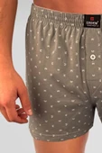 ERDEM İÇ GİYİM Erdem Gri Baskılı Desenli Penye Boxer 1400YINK thumbnail 3