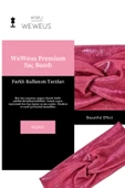 Weweus Metalik Pembe Fuşya Renk Premium Kadın Saç Bandı - 2