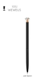 Weweus Siyah Mini Kristal Tasarım Lüks Tükenmez Kalem thumbnail 1