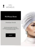 Weweus Beyaz Çiçek Kabartma Desen Premium Kadın Bone - 2