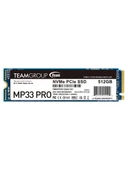Team MP33 Pro 512GB 2400/2000MB/s NVMe PCIe Gen3x4 M.2 SSD Disk - 1