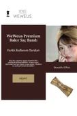 Weweus Parlak Bakır Renk Premium Kadın Saç Bandı - 2