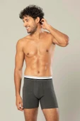 ERDEM İÇ GİYİM Erdem Antrasit Pamuk Elastan Uzun Boxer 1415 thumbnail 2