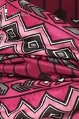 Weweus Pembe Zikzak Desen Premium Kadın Saç Bandı - 3