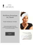 Weweus Beyaz Premium Kadın Saç Bandı - 2