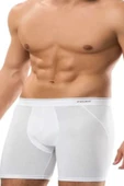 Erdem Erkek Beyaz Pamuk Elastan Uzun Boxer 3'lü Paket - 3