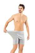 ERDEM İÇ GİYİM Erdem Gri Pamuk Elastan Uzun Boxer 1470 - 5