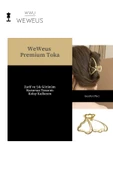 Weweus Kadın Gold Altın Renk Parlak Kelebek Premium Toka - 2
