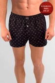 ERDEM İÇ GİYİM Erdem Lacivert Baskılı Desenli Penye Boxer 1400YPS thumbnail 1