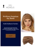 Weweus Kahve Düz Premium Kadın Saç Bandı - 2