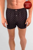 ERDEM İÇ GİYİM Erdem Lacivert Baskılı Desenli Penye Boxer 1400YINK thumbnail 1