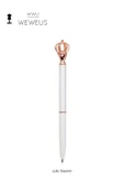 Weweus Beyaz Rose Queen Detaylı Lüks Tükenmez Kalem thumbnail 1