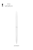 Weweus Beyaz Düz Lüks Tükenmez Kalem thumbnail 1