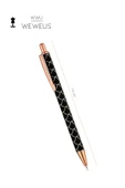Weweus Siyah Desenli Tasarım Lüks Tükenmez Kalem thumbnail 4