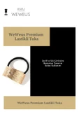 Weweus Kadın Gold Altın Renk Parlak Dikdörtgen Premium Toka - 2