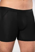 Weweus Siyah Micro Modal Premium Erkek Uzun Boxer 1419 - 6