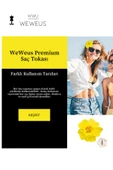 Weweus Kadın Hawai Stili Sarı Çiçek Premium Toka - 2