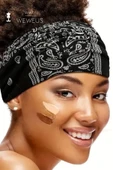 Weweus Siyah Damla Desen Premium Kadın Saç Bandı - 3
