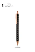 Weweus Siyah Desenli Tasarım Lüks Tükenmez Kalem thumbnail 1