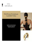 Weweus Kadın Gold Altın Renk Parlak Halka Oval Premium Toka - 2