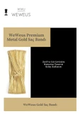Weweus Parlak Gold Altın Renk Premium Kadın Saç Bandı - 3