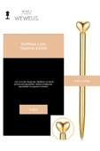 Weweus Gold Kalpli Romantik Lüks Tükenmez Kalem thumbnail 5