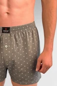 ERDEM İÇ GİYİM Erdem Gri Baskılı Desenli Penye Boxer 1400YINK thumbnail 4