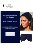 Weweus Düz Lacivert Premium Kadın Saç Bandı - 2