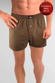 ERDEM İÇ GİYİM Erdem Haki Baskılı Desenli Penye Boxer 1400YKCP thumbnail 1