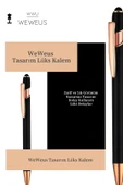 Weweus Siyah Düz Rose Detaylı Tasarım Lüks Tükenmez Kalem thumbnail 3