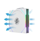 Lian Li UNI FAN TL WIRELESS 3x120mm Beyaz Kasa Fanı thumbnail 3