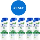 Head&Shoulders Mentol Ferahlığı 2'si 1 Arada Şampuan 330 ml 5'li Set thumbnail 1