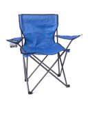 Mandella Rejisör Kamp Sandalyesi Piknik, Plaj, Balıkçı,Bahçe,Balkon Sandalyesi Mavi (1 Adet) thumbnail 2