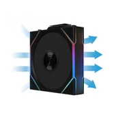 Lian Li UNI FAN TL WIRELESS 1x120mm Siyah Kasa Fanı thumbnail 2